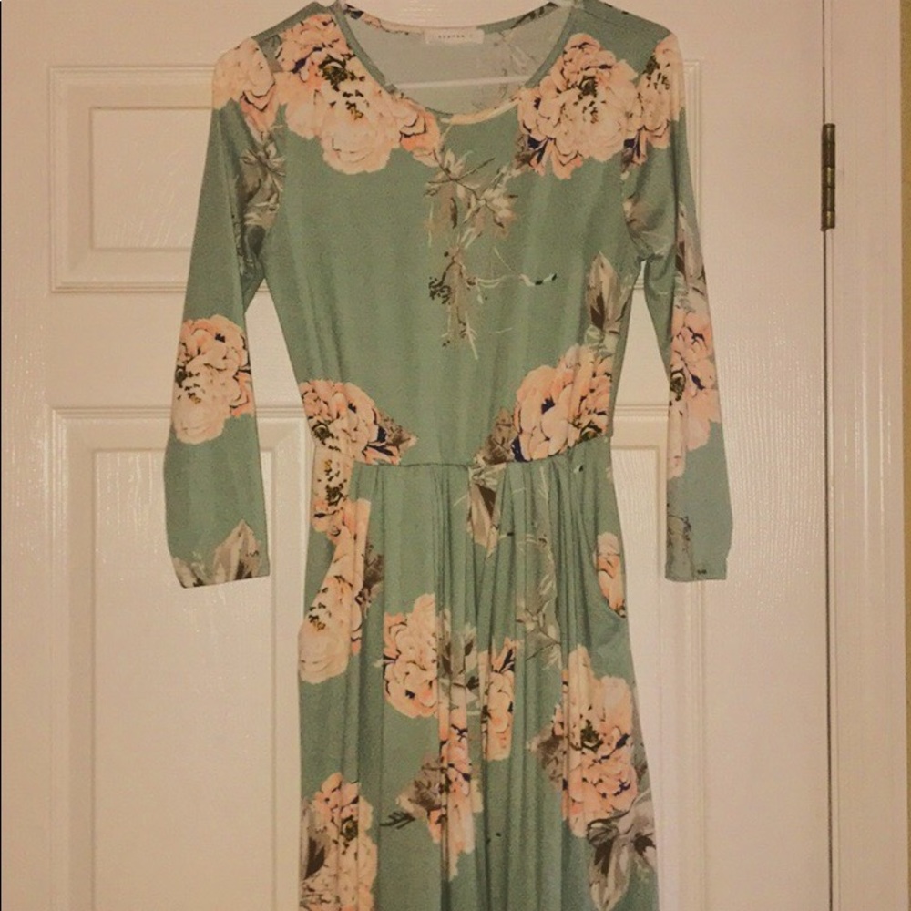 Reborn J Blue Floral Dress